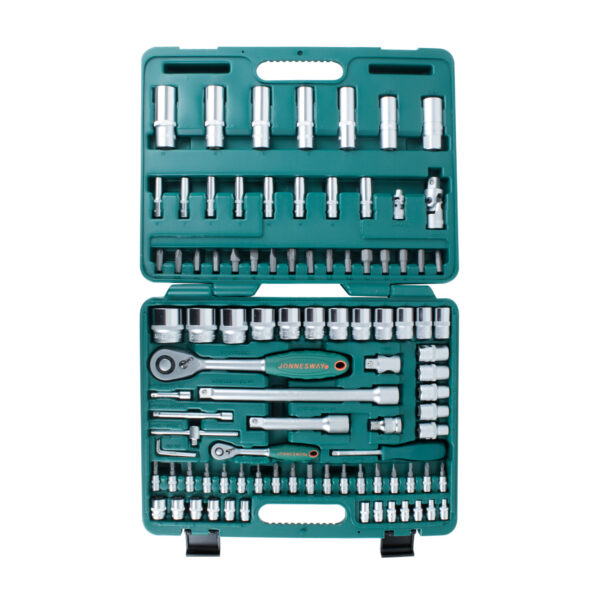 JUEGO de DADOS Jonnesway 1/4" y 1/2" 94 piezas - Imagen 2